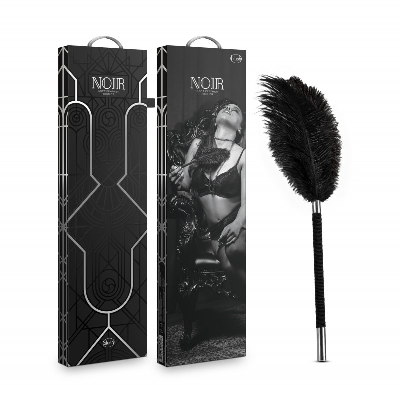 Noir Soft Feather Tickler - Black
